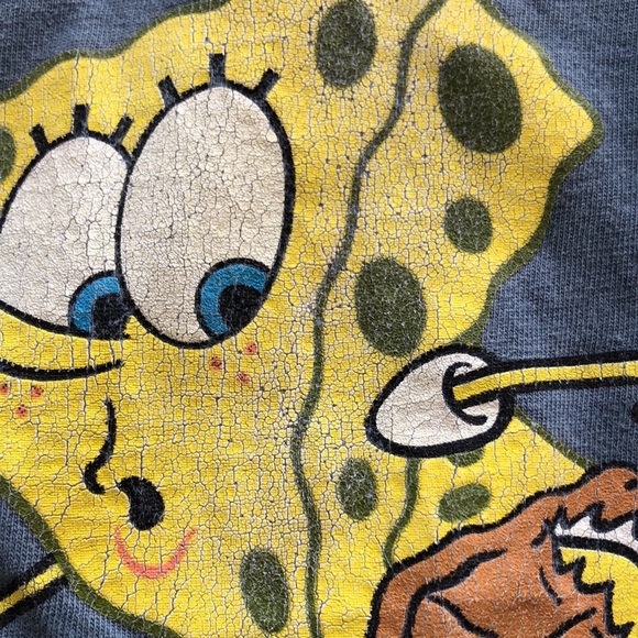 Nickelodeon SPONGEBOB SQUAREPANTS 2002 ‘Rip My Pants Vintage Short - Picture 9 of 9